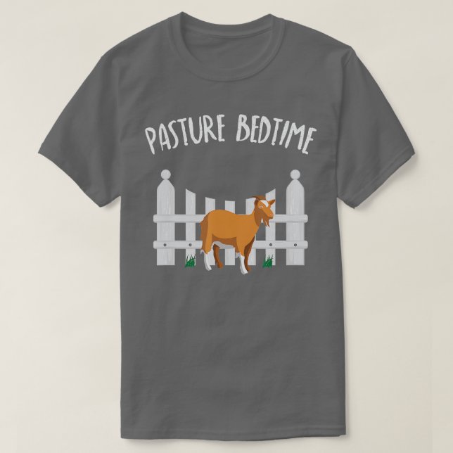 Pasture Bedtime Funny Cute Goat Pajamas PJ T Shirt (Design Front)