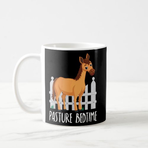 Pasture Bedtime Funny Cute Horse Pajamas PJ  Coffee Mug