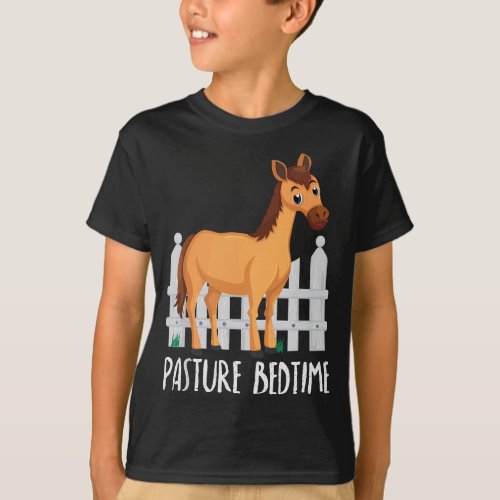 Pasture Bedtime Funny Cute Horse Pajamas PJ  T_Shirt