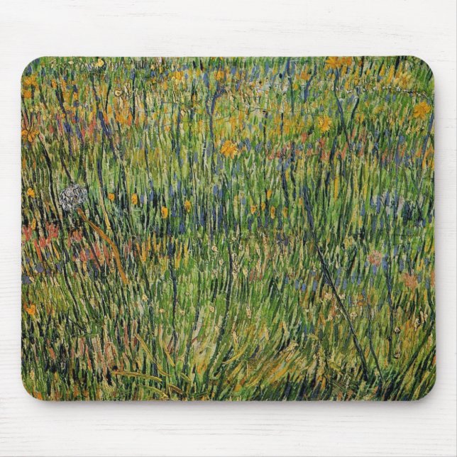 Pasture in Bloom by Vincent van Gogh Mouse Pad (Front)