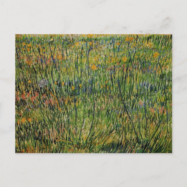 Pasture in Bloom by Vincent van Gogh Postcard (Front)