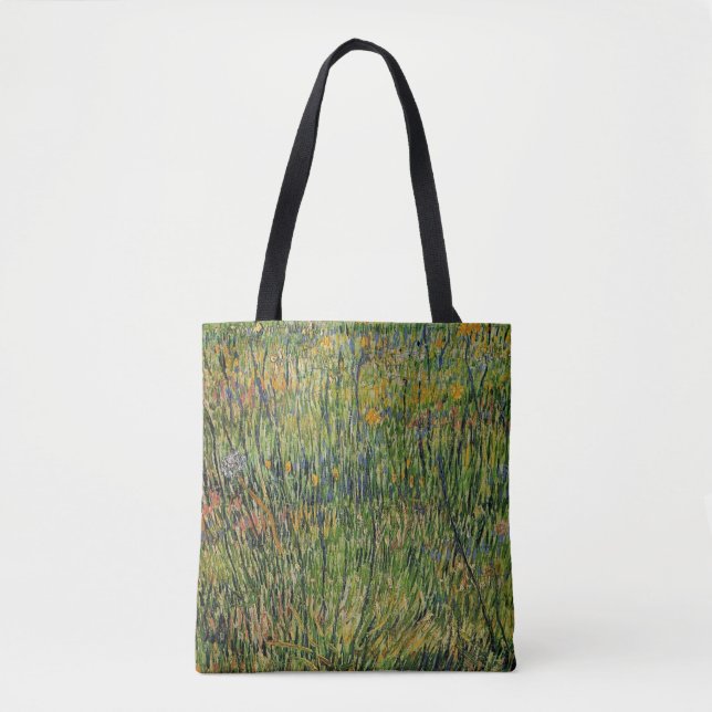Pasture in Bloom by Vincent van Gogh Tote Bag (Front)