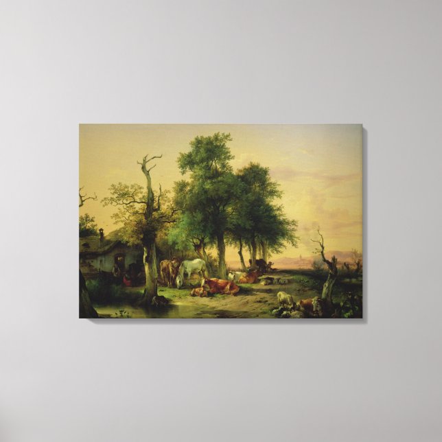 Pasture land canvas print (Front)