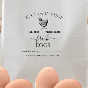 Pasture Raised egg carton stamp