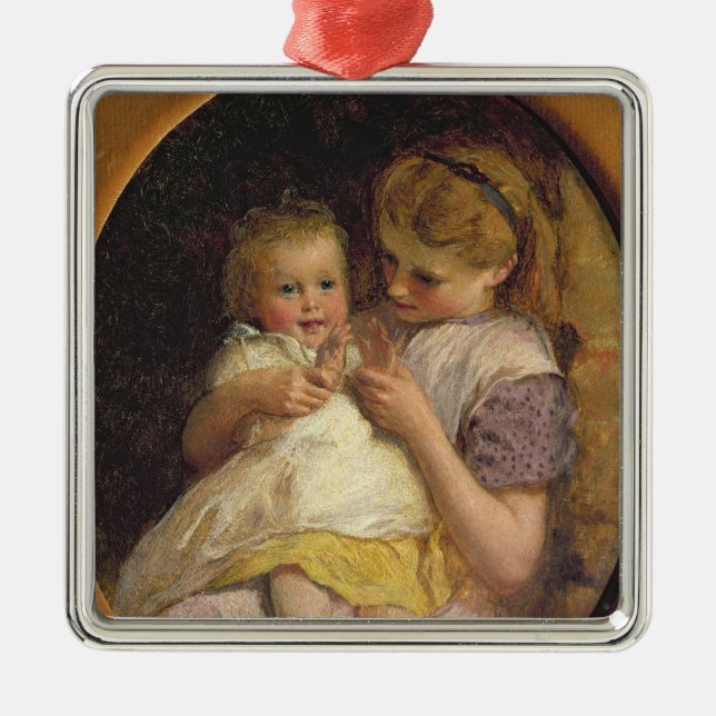 Pat-a-cake Metal Ornament (Front)