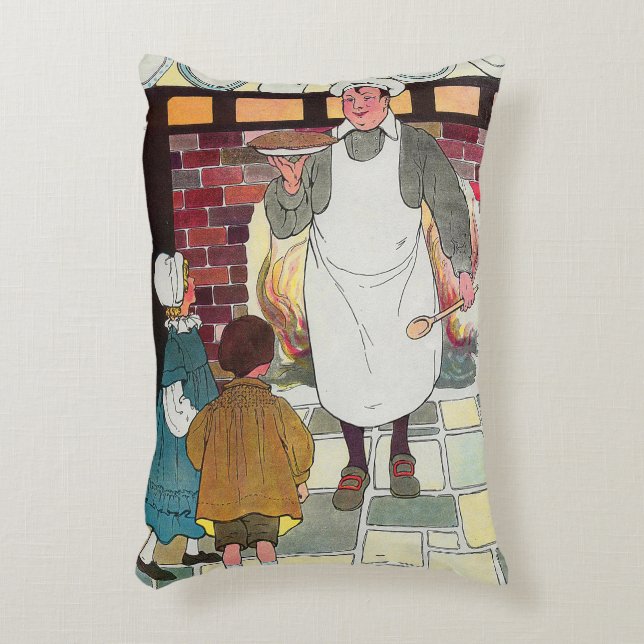 Pat-a-cake, pat-a-cake, Baker's man Accent Pillow (Front(Vertical))