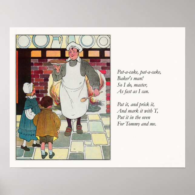 Pat-a-cake, pat-a-cake, Baker's man Poster (Front)