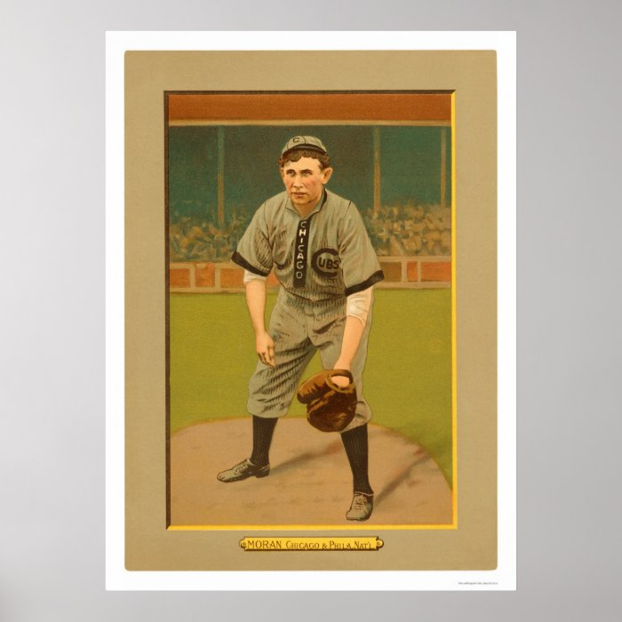 Pat Moran Cubs Phillies Baseball 1911 Poster