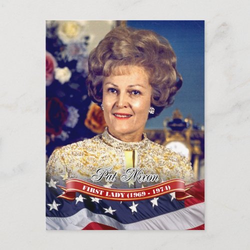 Pat Nixon First Lady of the US Postcard