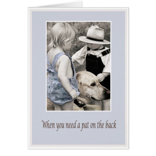 Pat on the back cards (Front)