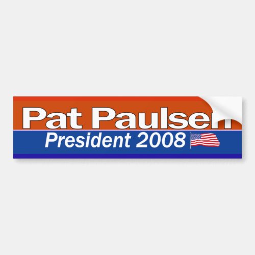 Pat Paulsen President Bumpersticker Bumper Sticker