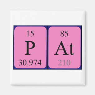 Pat periodic table name magnet