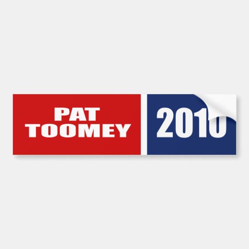 PAT TOOMEY FOR SENATE BUMPER STICKER