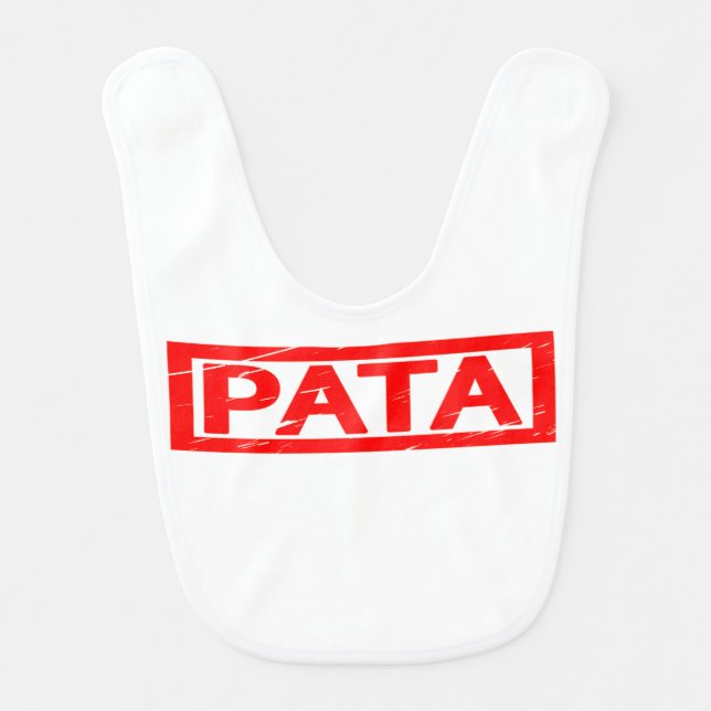 Pata Stamp Baby Bib (Front)