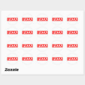 Pata Stamp Classic Round Sticker (Sheet)