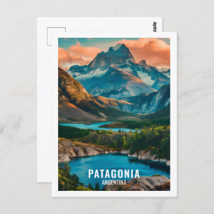 Patagonia Argentina Famous Travel Place Postcard