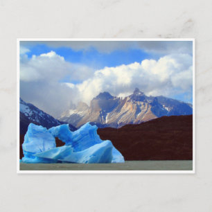 patagonia blue iceberg postcard