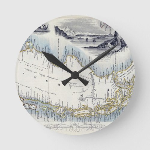 Patagonia from a Series of World Maps published b Round Clock