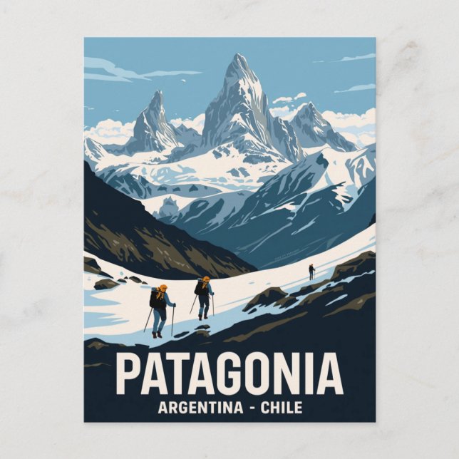 Patagonia Mountain Adventure Postcard (Front)