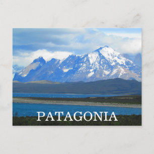 patagonia mountains postcard