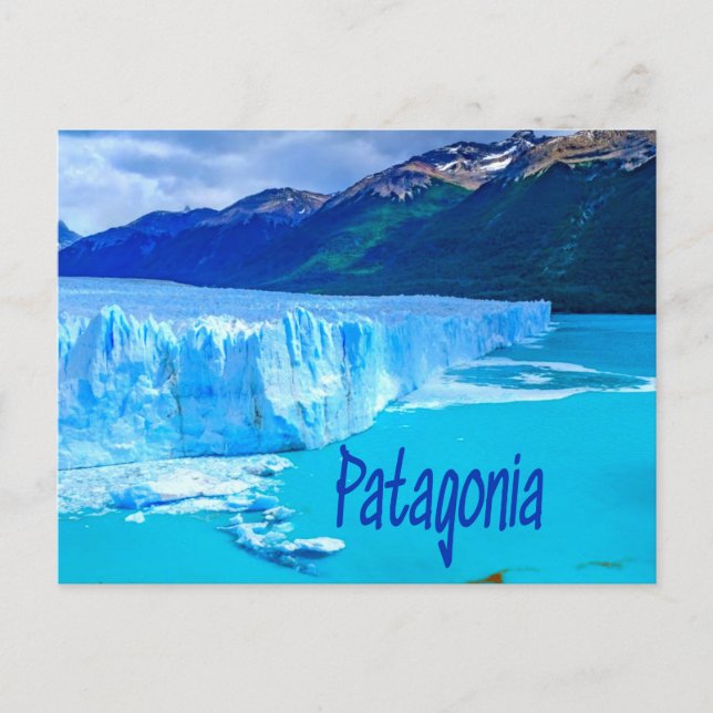 Patagonia South America Glacier and Mountains Postcard (Front)