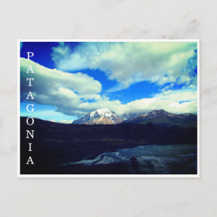 patagonia waterfall postcard