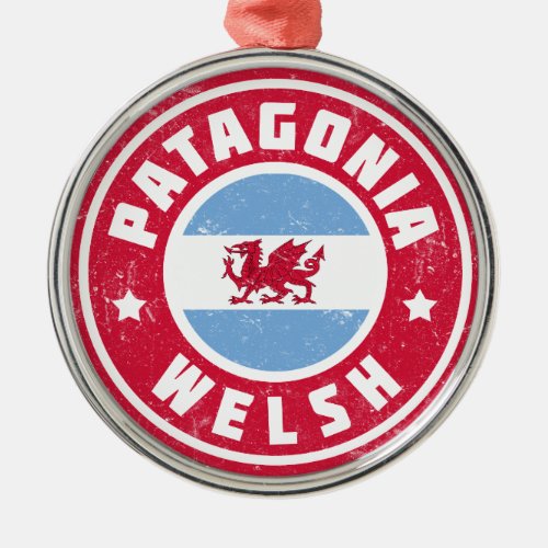 Patagonia Welsh Flag Metal Ornament