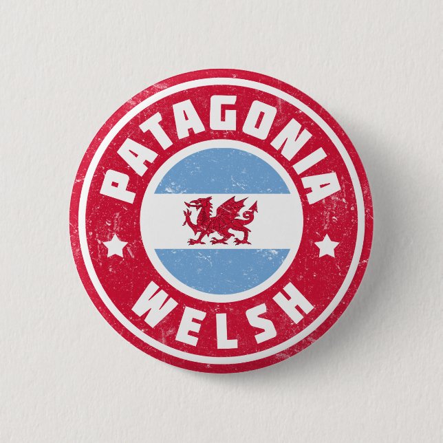 Patagonia Welsh Flag Pinback Button (Front)