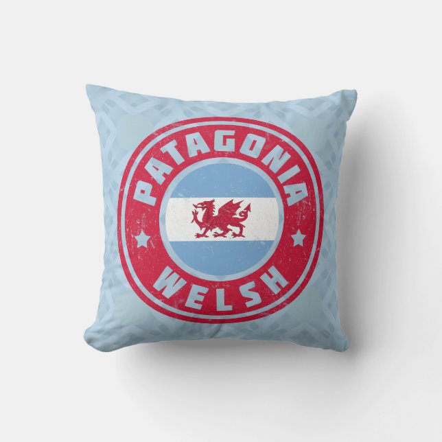 Patagonia Welsh Flag Throw Pillow (Front)