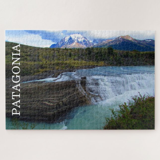 patagonian falls jigsaw puzzle (Horizontal)