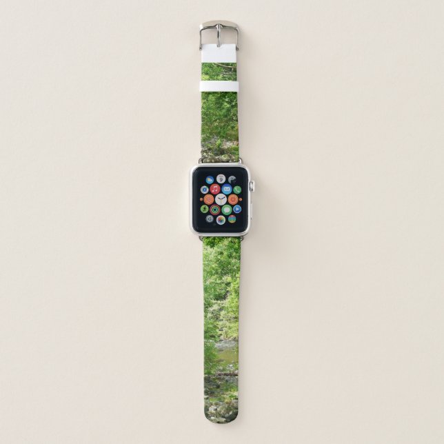 Patapsco River View Maryland Nature Photography Apple Watch Band (Front)