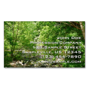 Patapsco River View Maryland Nature Photography Business Card Magnet