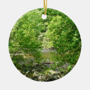 Patapsco River View Maryland Nature Photography Ceramic Ornament