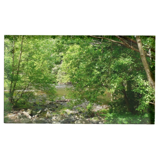 Patapsco River View Maryland Nature Photography Place Card Holder (Front)