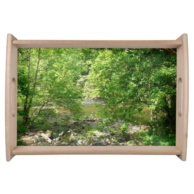 Patapsco River View Maryland Nature Photography Serving Tray (Front)