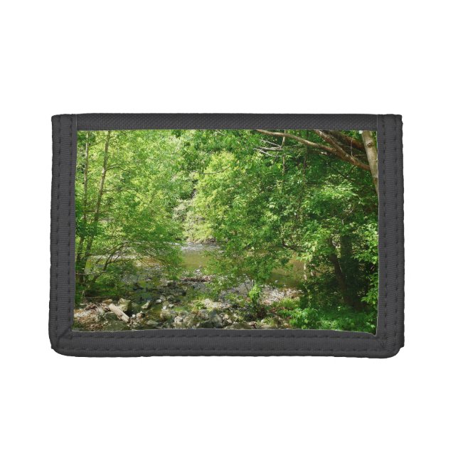 Patapsco River View Maryland Nature Photography Trifold Wallet (Front)