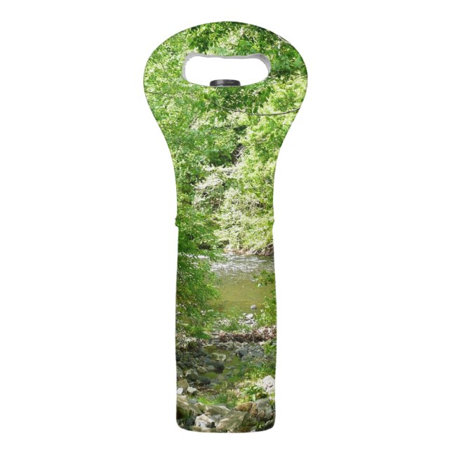 Patapsco River View Maryland Nature Photography Wine Bag (Front)