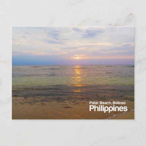 Patar Beach Pangasinan Philippines Postcard