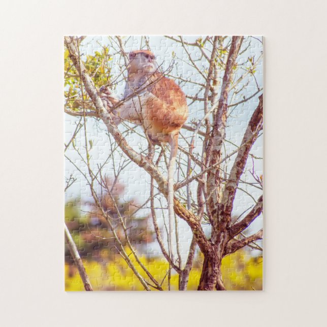 Patas is Up a Tree Jigsaw Puzzle (Vertical)