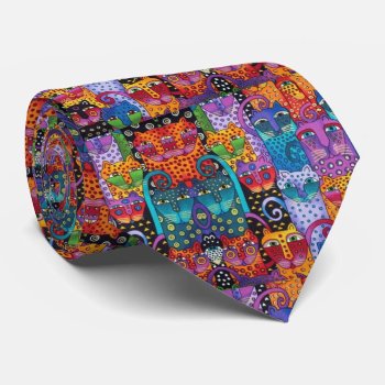 Patch Cat Faces Neck Tie by ZAGHOO at Zazzle