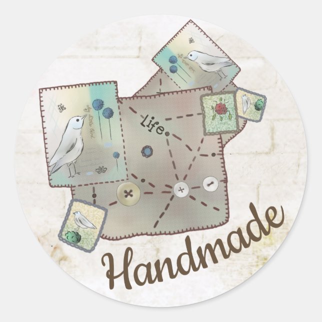 patch classic round sticker (Front)