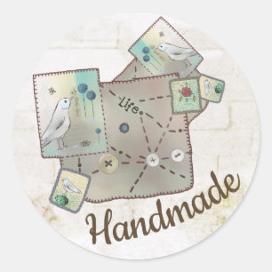 patch classic round sticker