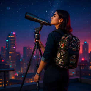 Patch Collection- Outer Space Printed Backpack