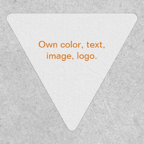 Patch Inverted Triangle uni White _ own Color