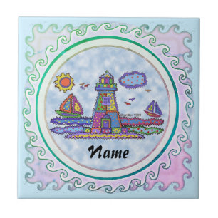 Patch lighthouse  ceramic tile