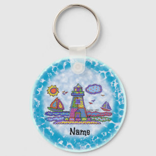 Patch lighthouse keychain