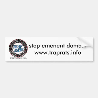 patch logo, stop emenent domainwww.traprats.info bumper sticker