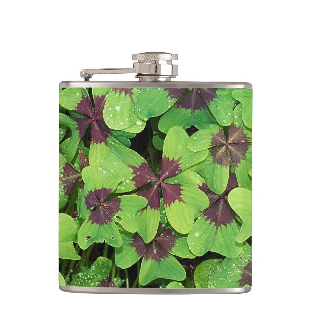 Patch of Four Leaf Clover, Sorrel, with Dew Flask (Front)