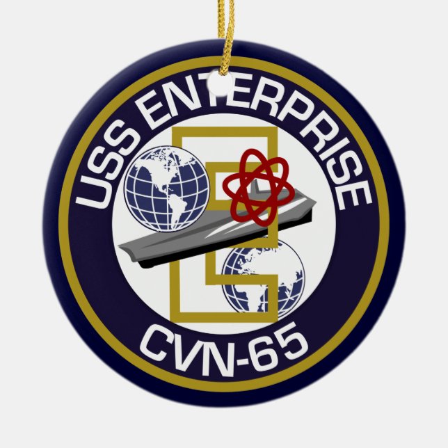 Patch Only - USS Enterprise Ceramic Ornament (Front)