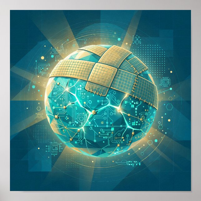 Patch Planet — AI Security Patch Art Poster (Front)